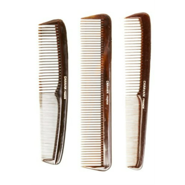 Caravan French Torotise Comb with Wave and Straight Teeth